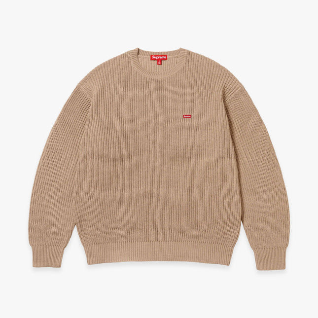 Supreme Ribbed Sweater 'Small Box' Tan (FW23) - SOLE SERIOUSS (1)