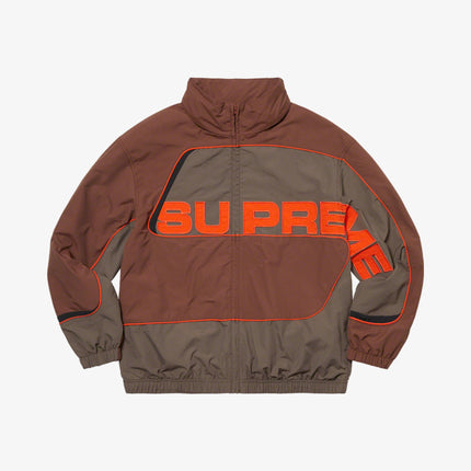 Supreme S Paneled Track Jacket Brown (FW21) - SOLE SERIOUSS (2)