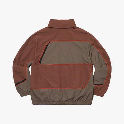 Supreme S Paneled Track Jacket Brown (FW21) - SOLE SERIOUSS (3)