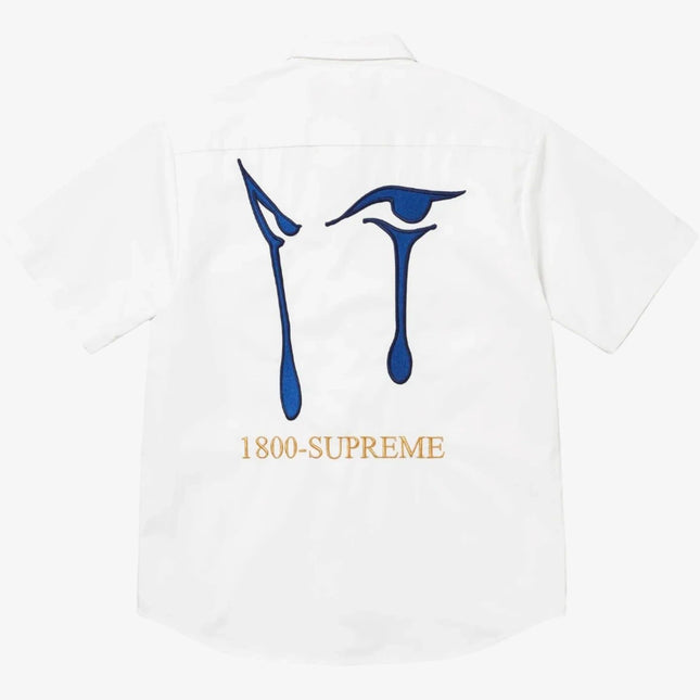 Supreme S/S 'AOI Eyes' Work Shirt White (FW24) - SOLE SERIOUSS (1)