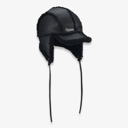 Supreme Shearling Lined Earflap Cap Black (FW25) | SOLE SERIOUSS [2]