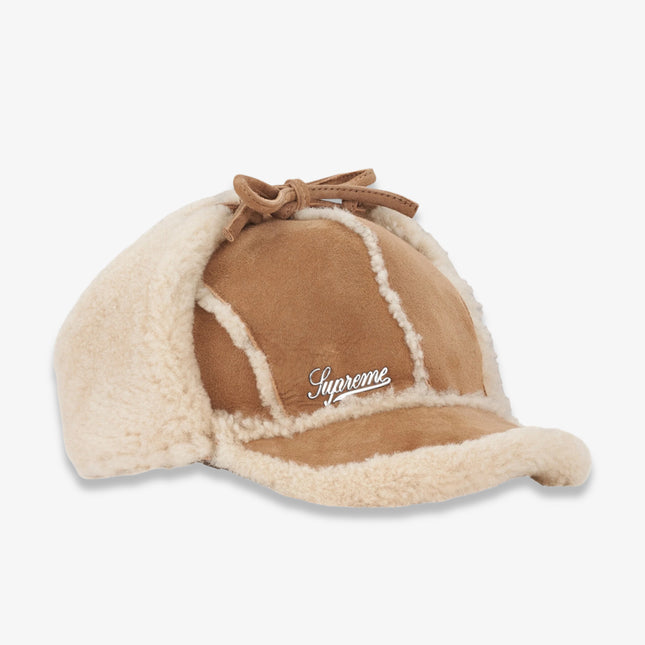 Supreme Shearling Lined Earflap Cap Tan (FW25) | SOLE SERIOUSS [1]