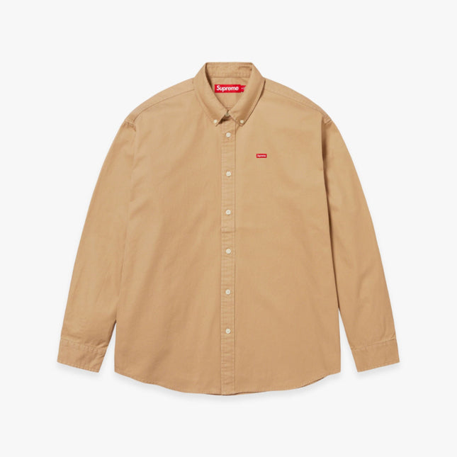 Supreme Shirt 'Small Box' Tan (FW23) - SOLE SERIOUSS (1)