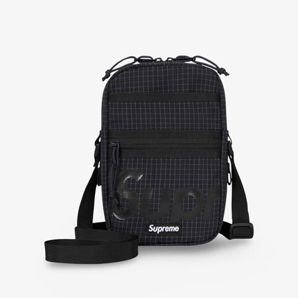 Supreme Shoulder Side Bag '3M Reflective Grid' Black SS24 - SOLE SERIOUSS (2)
