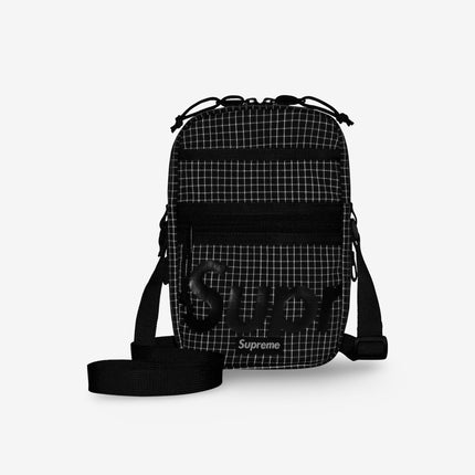 Supreme Shoulder Side Bag '3M Reflective Grid' Black SS24 - SOLE SERIOUSS (4)