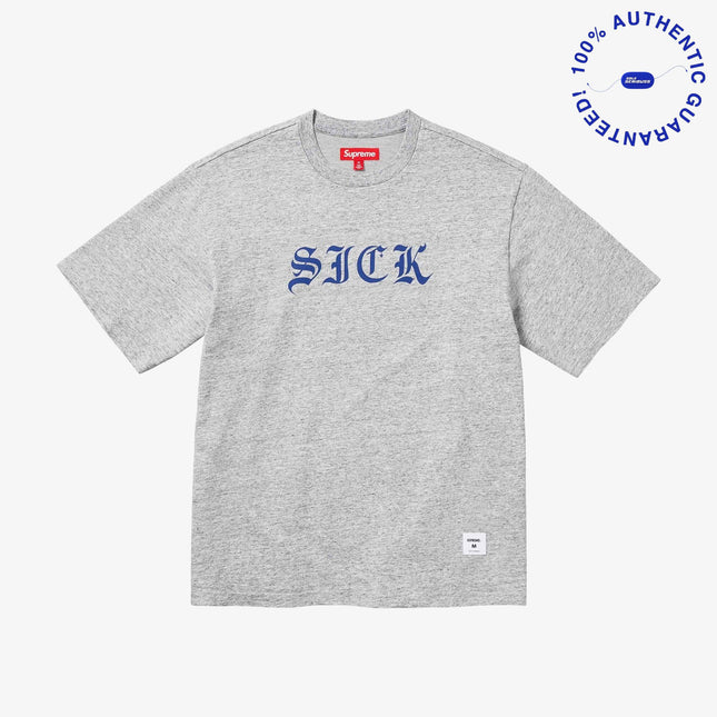 Supreme 'Sick' S/S Short Sleeve Top Heather Grey (SS24) | SOLE SERIOUSS [1]