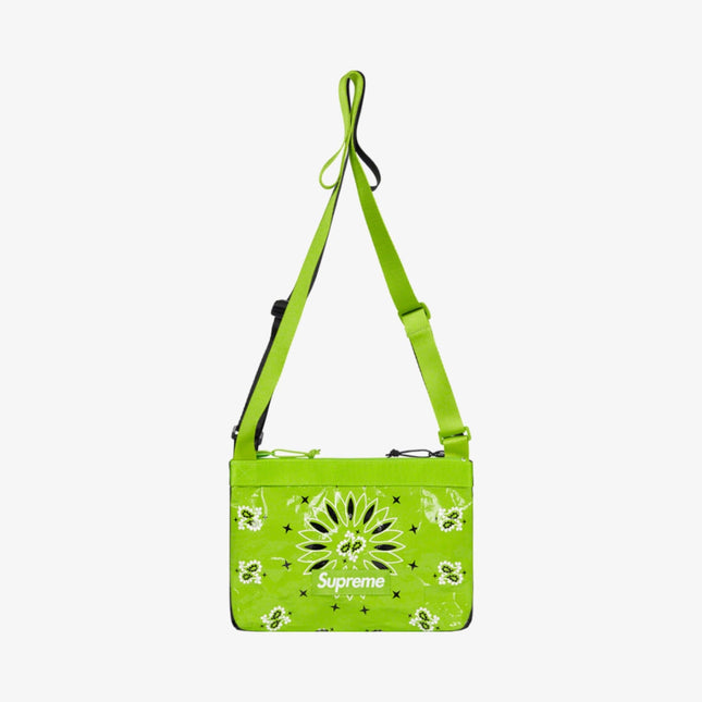 Supreme Side Bag 'Bandana Tarp' Lime (SS21) - SOLE SERIOUSS (1)