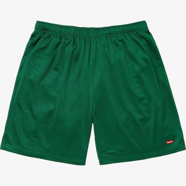 Supreme 'Small Box' Baggy Mesh Short Green (SS24) - SOLE SERIOUSS (1)