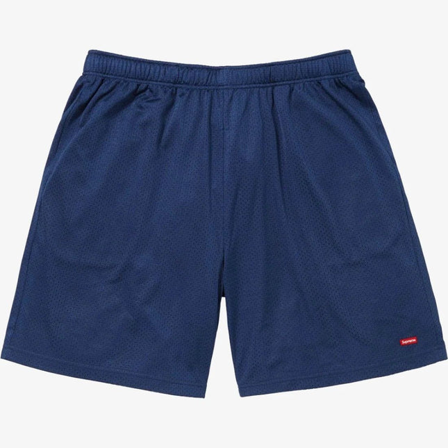 Supreme 'Small Box' Baggy Mesh Short Navy (SS24) - SOLE SERIOUSS (1)