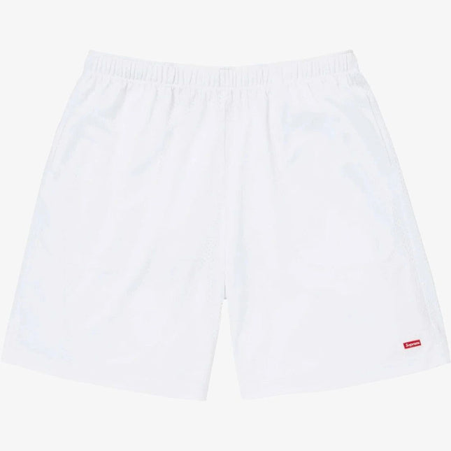 Supreme 'Small Box' Baggy Mesh Short White (SS24) - SOLE SERIOUSS (1)