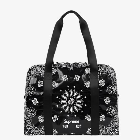 Supreme Small Duffle Bag 'Bandana Tarp' Black (SS21) - SOLE SERIOUSS (1)