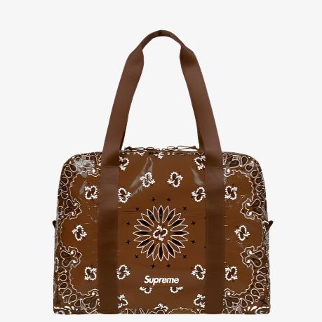 Supreme Small Duffle Bag 'Bandana Tarp' Brown (SS21) - SOLE SERIOUSS (1)