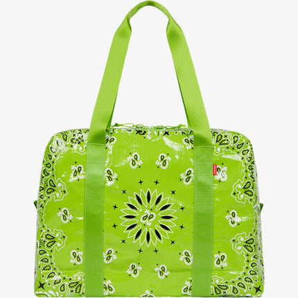 Supreme Small Duffle Bag 'Bandana Tarp' Lime (SS21) - SOLE SERIOUSS (3)