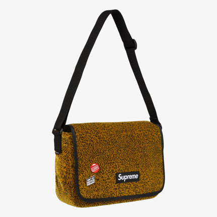 Supreme Small Velvet Messenger Bag Tan Leopard (FW25) | SOLE SERIOUSS [2]