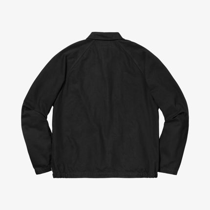 Supreme Snap Front Twill Jacket Black FW18 - SOLE SERIOUSS (2)