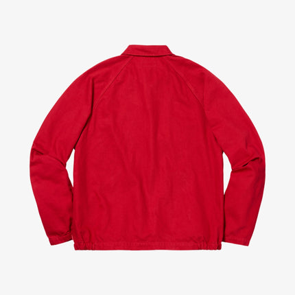 Supreme Snap Front Twill Jacket Red (FW18) - SOLE SERIOUSS (2)