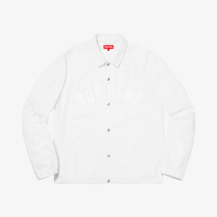 Supreme Snap Front Twill Jacket White (FW18) - SOLE SERIOUSS (1)