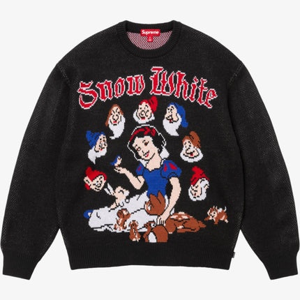 Supreme Snow White Sweater Black (FW24) - SOLE SERIOUSS (1)