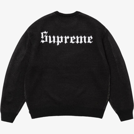 Supreme Snow White Sweater Black (FW24) - SOLE SERIOUSS (2)