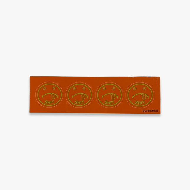 Supreme Sticker '4 Sh*t Face Strip' Orange FW17 - SOLE SERIOUSS (1)