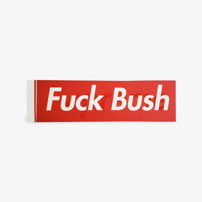 Supreme Sticker 'Box Logo F*ck Bush' Red (2005) | SOLE SERIOUSS [1]