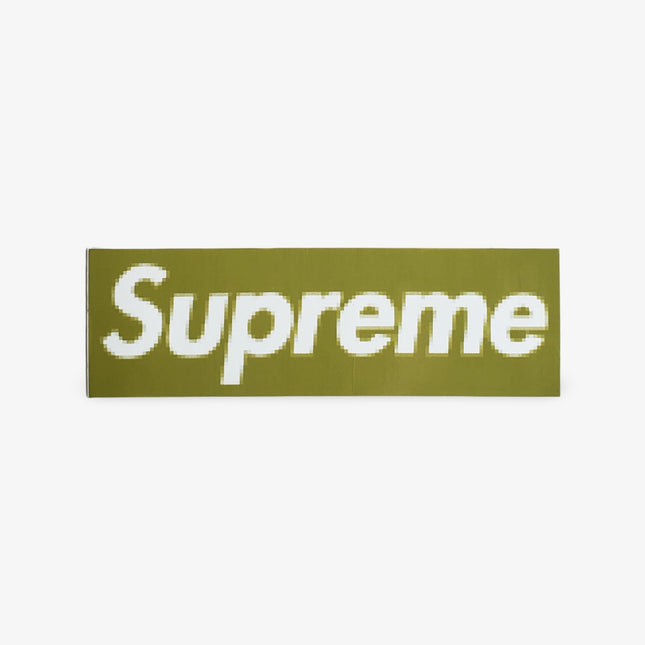 Supreme Sticker 'Box Logo Pixelated' Olive Green 2000 - SOLE SERIOUSS (1)