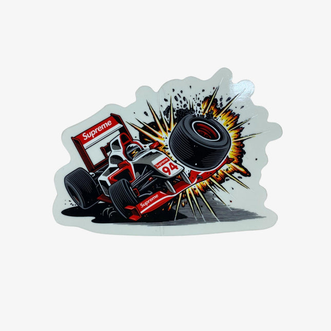 Supreme Sticker 'Crash' Red (FW21) | SOLE SERIOUSS [1]