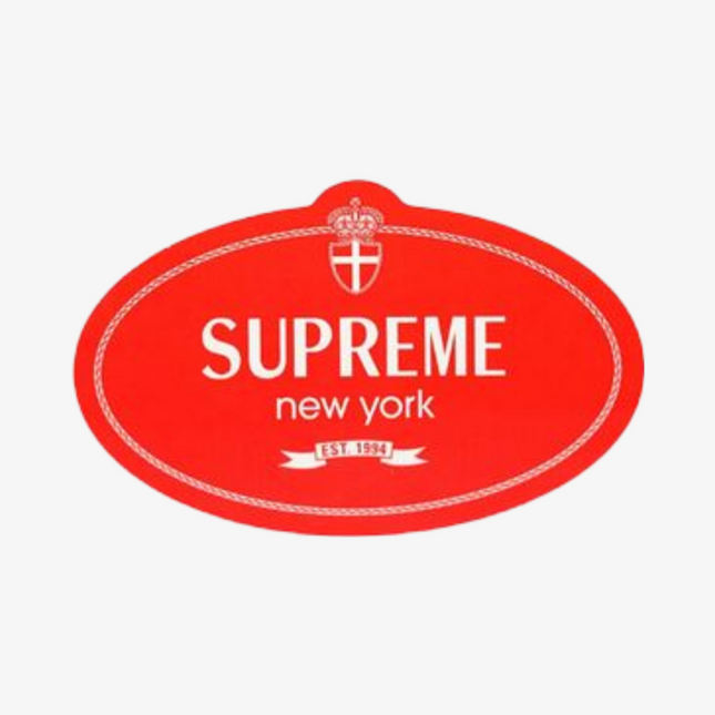 Supreme Sticker 'Crest' Red (FW24) - SOLE SERIOUSS (1)