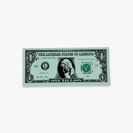 Supreme Sticker 'Dollar Bill' FW17 - SOLE SERIOUSS (1)
