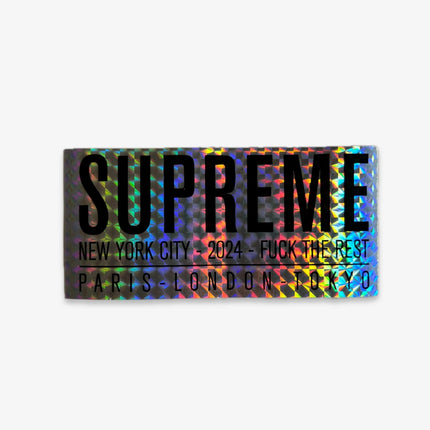 Supreme Sticker 'F*ck the Rest' (Set of 2) Black Prism / Silver Prism (SS24) | SOLE SERIOUSS [3]