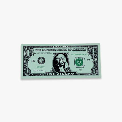 Supreme Sticker 'One Zillion Dollar Bill / The Altered States of America' Green (FW17) | SOLE SERIOUSS [1]