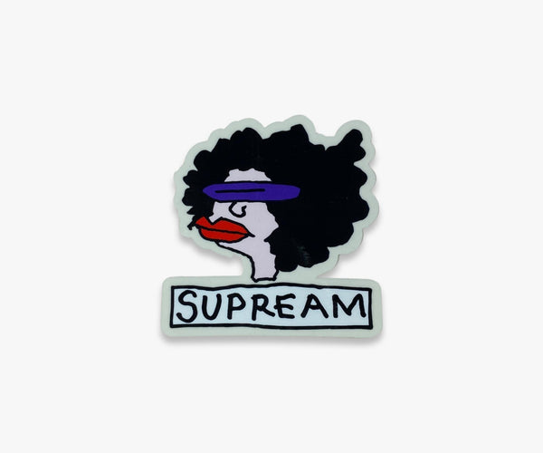 Supreme Sticker 'Supream Gonz Head' Black (FW17)