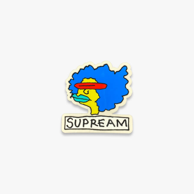 Supreme Sticker 'Supream Gonz Head' Blue FW17 - SOLE SERIOUSS (1)