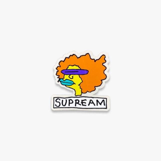 Supreme Sticker 'Supream Gonz Head' Orange FW17 - SOLE SERIOUSS (1)