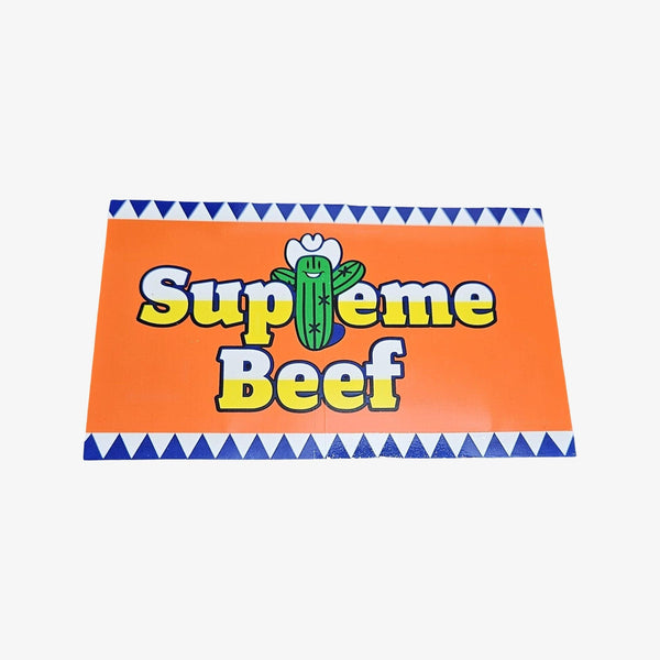 Supreme Sticker 'Supreme Beef' Orange (SS25) – SOLE SERIOUSS