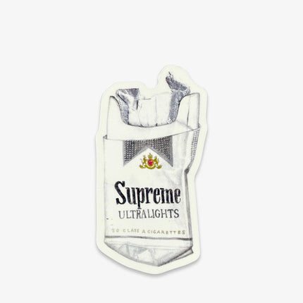 Supreme Sticker 'Trash Ultralights Cigarettes' Ash Grey (SS23) | SOLE SERIOUSS [1]