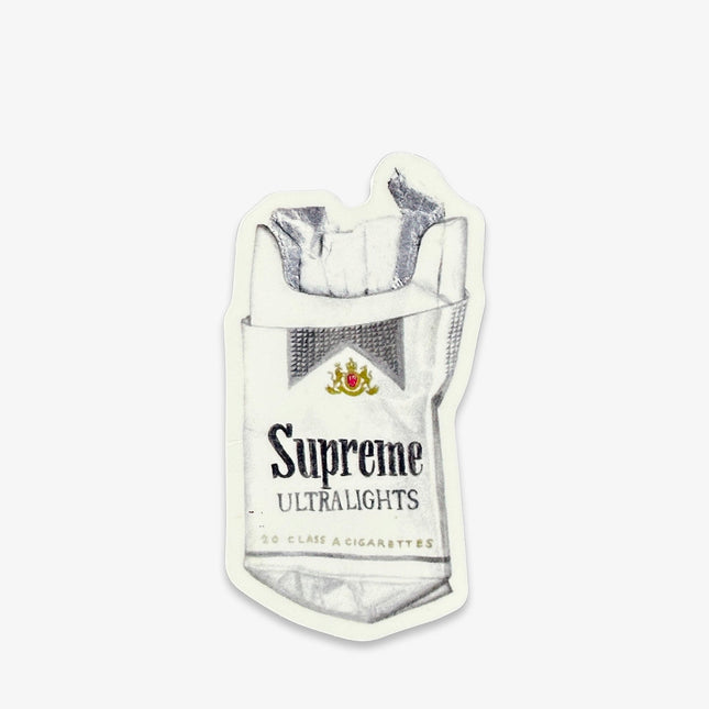 Supreme Sticker 'Trash Ultralights Cigarettes' Ash Grey (SS23) | SOLE SERIOUSS [1]