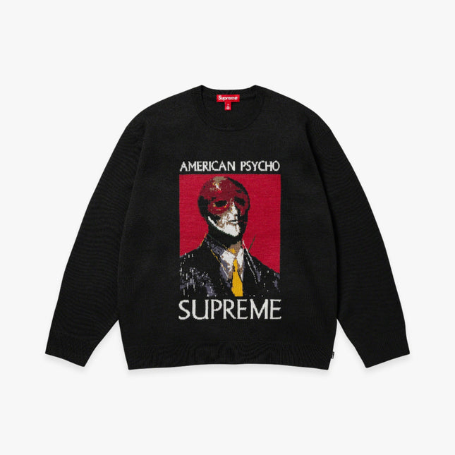 Supreme Sweater 'American Psycho' Black (FW23) - SOLE SERIOUSS (1)