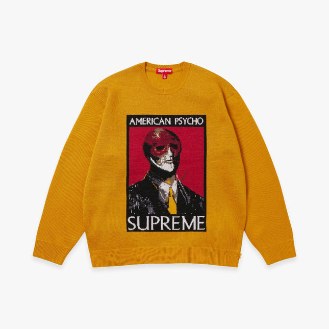 Supreme Sweater 'American Psycho' Yellow (FW23) - SOLE SERIOUSS (1)