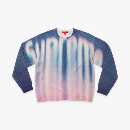 Supreme Sweater 'Blurred Logo' Blue (FW23) - SOLE SERIOUSS (2)