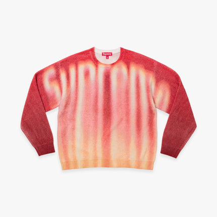 Supreme Sweater 'Blurred Logo' Red (FW23) - SOLE SERIOUSS (2)