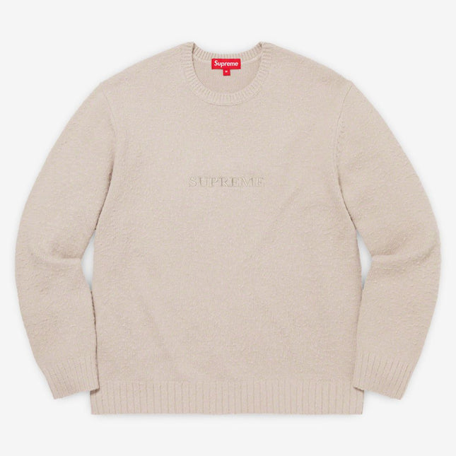 Supreme Sweater 'Pilled' Light Brown (FW21) - SOLE SERIOUSS (1)