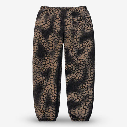 Supreme Sweatpant 'Bleached Leopard' Black (FW21) - SOLE SERIOUSS (2)