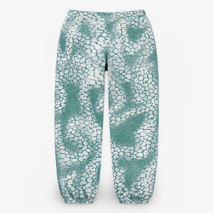 Supreme Sweatpant 'Bleached Leopard' Dusty Teal (FW21) - SOLE SERIOUSS (2)