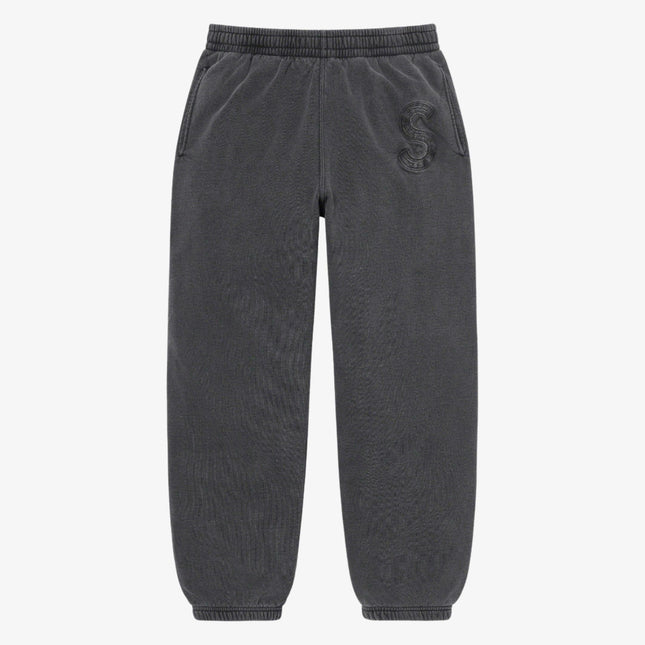 Supreme Sweatpant 'Overdyed S Logo' Black (SS23) - SOLE SERIOUSS (1)