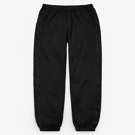 Supreme Sweatpant 'Raised Embroidery' Black (FW21) - SOLE SERIOUSS (1)