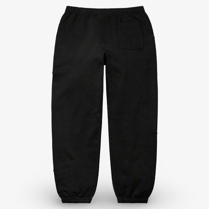 Supreme Sweatpant 'Raised Embroidery' Black (FW21) - SOLE SERIOUSS (2)