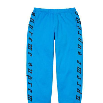 Supreme Sweatpant 'Raised Embroidery' Bright Royal FW21 - SOLE SERIOUSS (1)