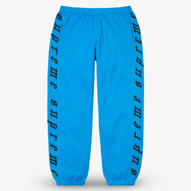 Supreme Sweatpant 'Raised Embroidery' Bright Royal (FW21) - SOLE SERIOUSS (1)