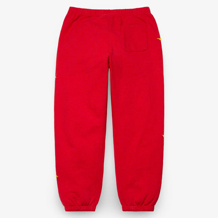 Supreme Sweatpant 'Raised Embroidery' Red (FW21) - SOLE SERIOUSS (2)